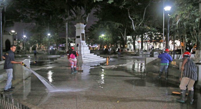 Alcaldía de Maturín desinfectó 16 plazas y 12 arterias viales