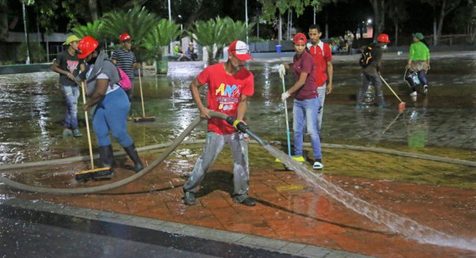 Alcaldía de Maturín sigue sumando plazas y calles al plan de limpieza