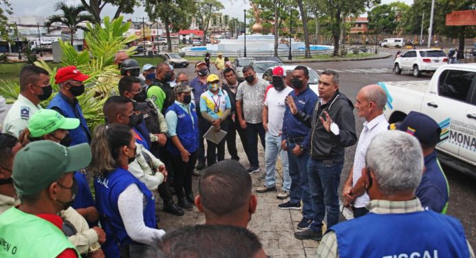 Alcaldía despliega dispositivo para preservar embellecimiento de plazas de Maturín