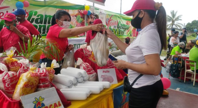 Ferias del Campo Soberano a cielo abierto atendieron a familias de Santa Inés en Monagas
