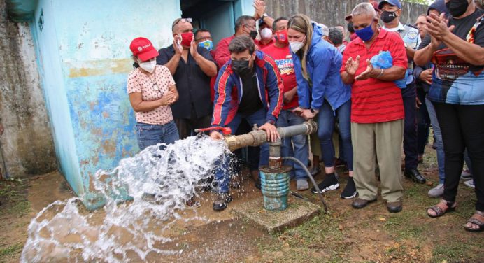 Gobernador Luna resaltó los trabajos ejecutados para mejorar el suministro de agua