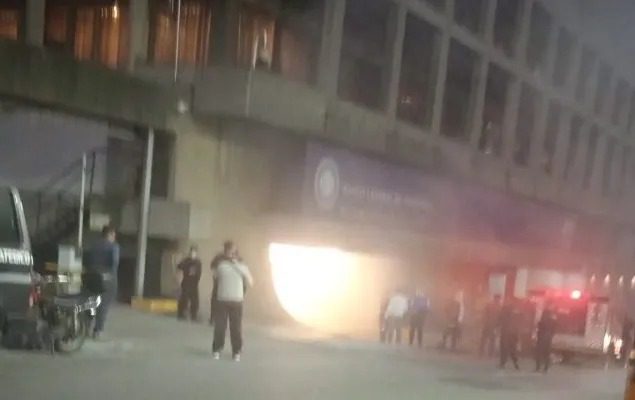 Incendio en el Banco Central de Venezuela