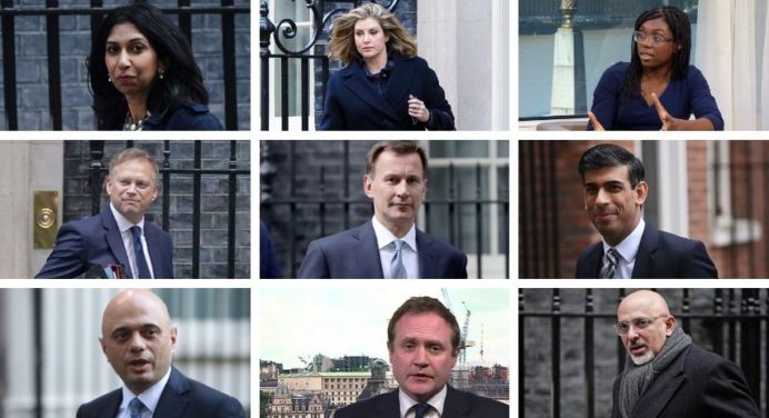 Nueve candidatos aspiran sustituir a Boris Johnson en Reino Unido