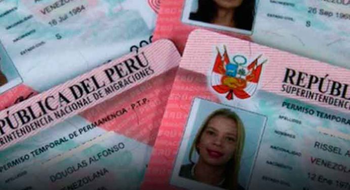 Perú amplía a 2 años la vigencia del Carnet de Permiso Temporal