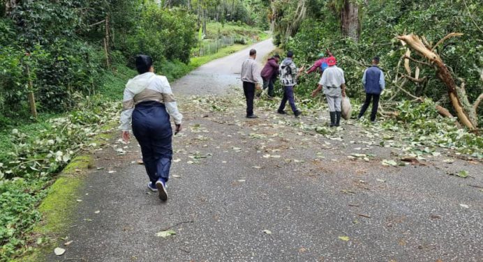 Por fuertes lluvias en Caripe despliegan funcionarios de Protección Civil y Bomberos