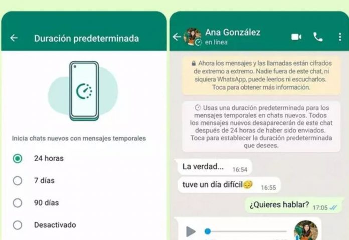WhatsApp permitirá guardar mensajes temporales con nueva función