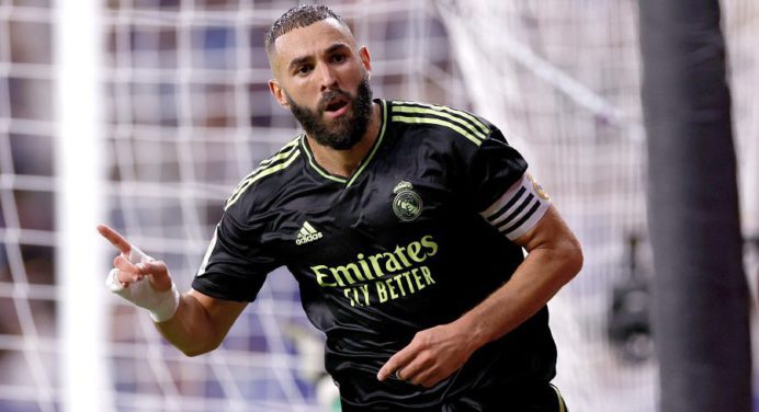 Benzema fue figura y con un doblete le dio el triunfo al Real Madrid