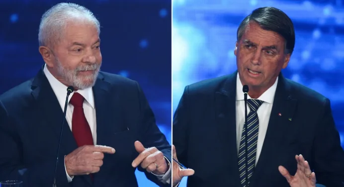 Bolsonaro y Lula se enfrentan en el debate presidencial de Brasil