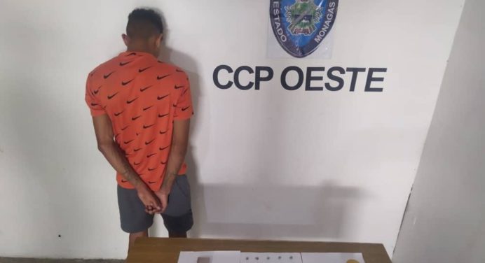 Polimonagas detuvo en El Furrial a sujeto con 23 envoltorios de presunta droga