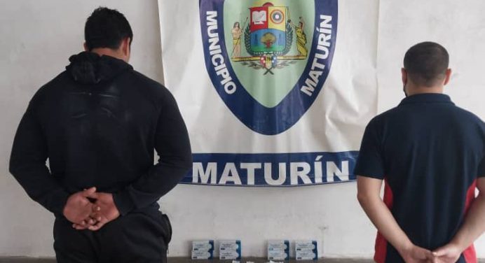 Polimaturín capturó a dos sujetos por presunto hurto en una droguería