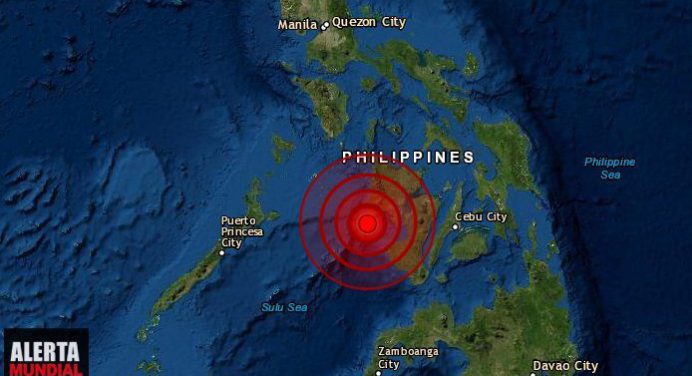 Sismo sacude las aguas en el sur de Filipinas