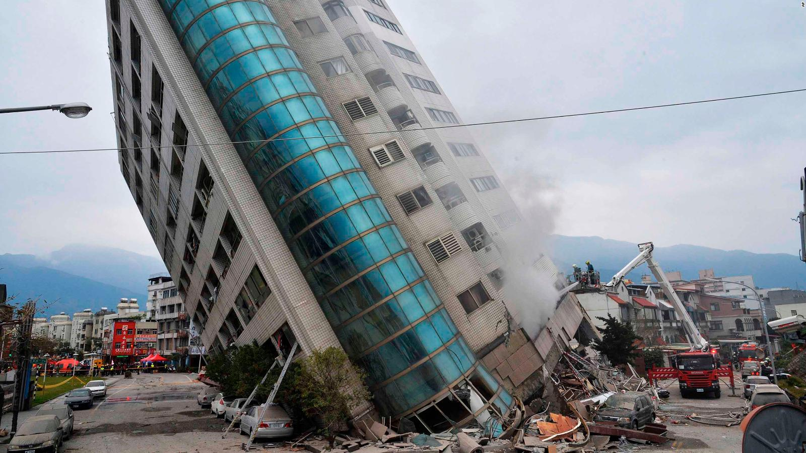 Fuerte terremoto de magnitud 6.8 sacude este de Taiwán