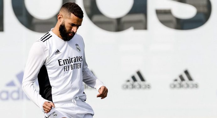Karim Benzema regresó a los entrenamientos con el Madrid