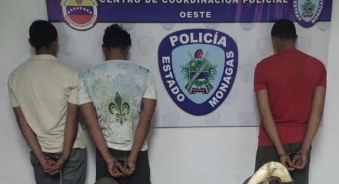 Detienen en Caicara a tres integrantes de la banda «Los Veinte Bolos»