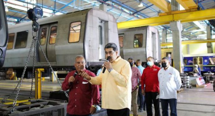 Maduro anuncia plan para recuperar el Metro de Caracas con $150 millones de inversión