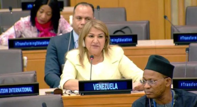 Ministra ante la ONU afirma que los maestros son prioridad en el plan educativo de Venezuela
