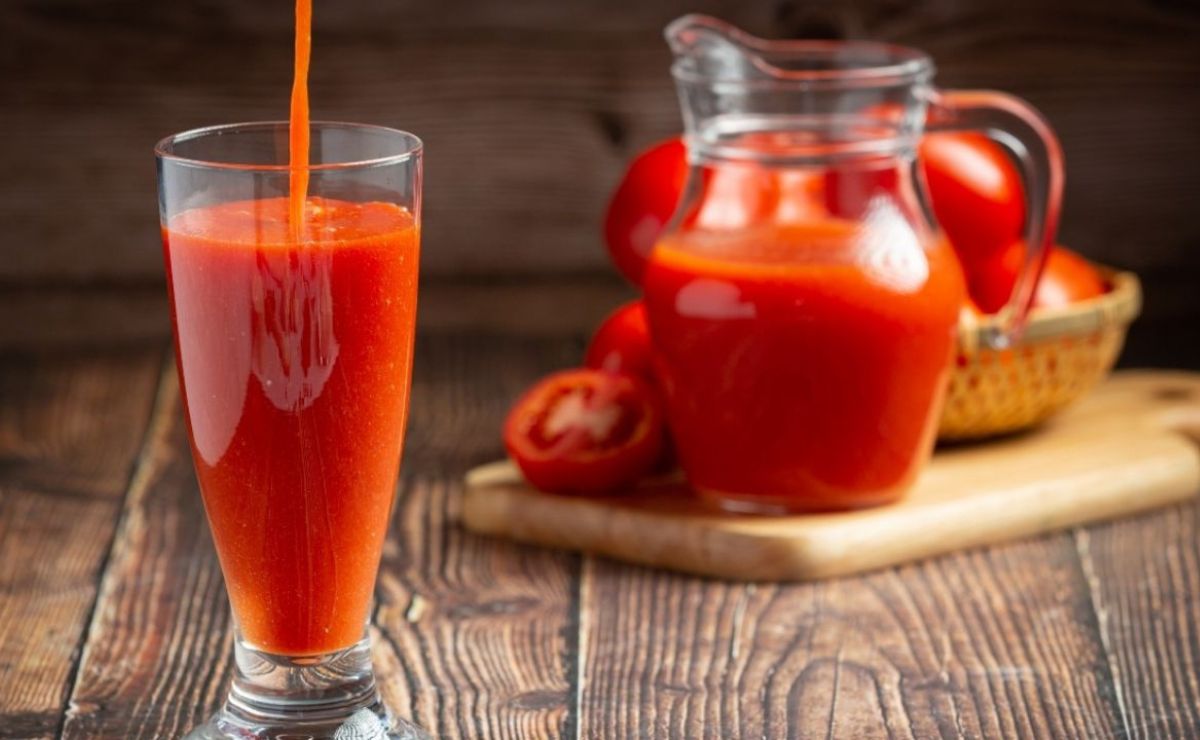 El jugo de tomate