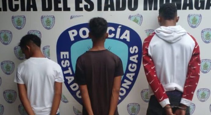 Tres detenidos en Boquerón por porte ilícito de arma de fuego