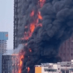 un incendio arrasa un rascacielos en una ciudad en china laverdaddemonagas.com image