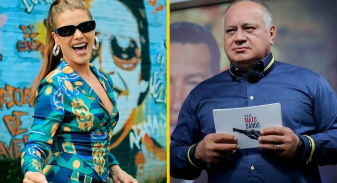 «Es mentirosa»: Diosdado Cabello critica visita de Olga Tañón e invita a cantarle su misma canción