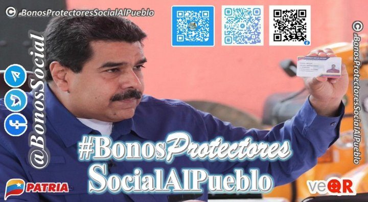 Sistema Patria entregará el primer bono especial del mes de octubre