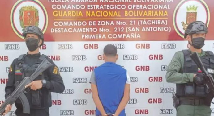 Detenido “El Loco Jhonny” miembro del Tren de Aragua en la frontera