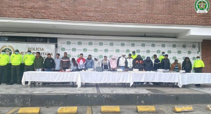 Detenidos en Colombia 19 integrantes del Tren de Aragua