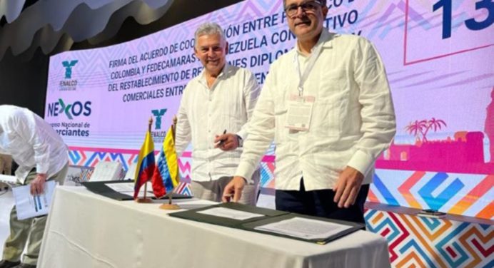 Gremios de Colombia y Venezuela firman acuerdo para impulsar el comercio junto a la CAF