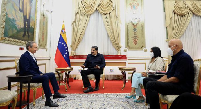 Maduro se reunió con Rodríguez Zapatero quien aplaudió el diálogo entre EEUU y Venezuela