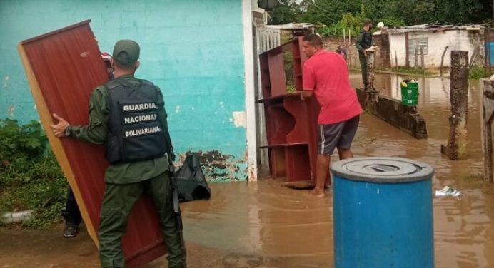 Más de 270 familias de Guárico afectadas por fuertes lluvias