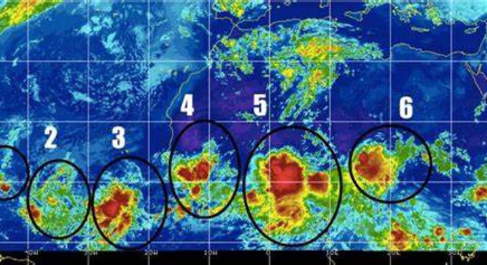 Ondas tropicales permanecerán en el país hasta noviembre
