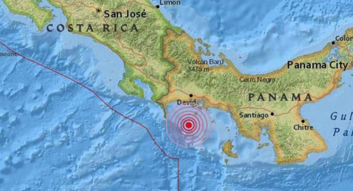 Panamá registró un sismo de magnitud 6.5