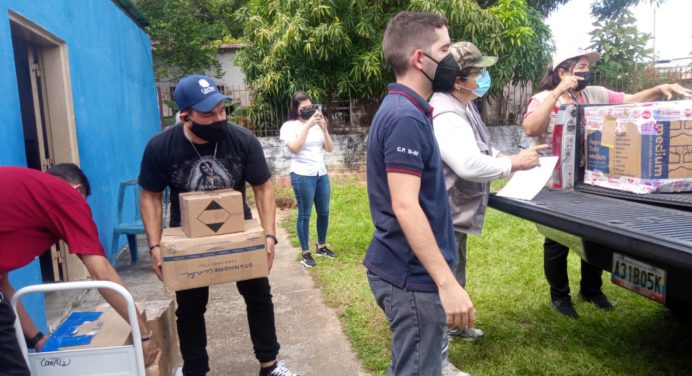 Primer lote con 120 kilos de ayuda envían desde Cáritas Maturín a Las Tejerías