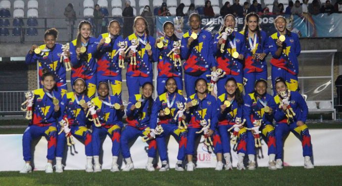 Vinotinto Femenina Sub-20 se bañó de oro en Asunción 2022