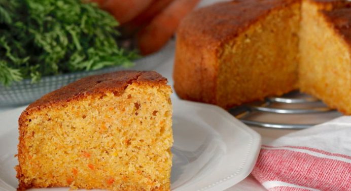 ¡Bizcocho de zanahoria y naranja! Postre para degustar una receta diferente