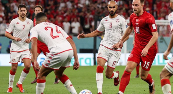 Dinamarca y Túnez no pasaron del empate durante su debut en Qatar 2022
