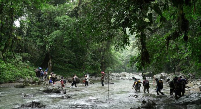 Disminuye cantidad de migrantes venezolanos cruzando la selva del Darién en octubre