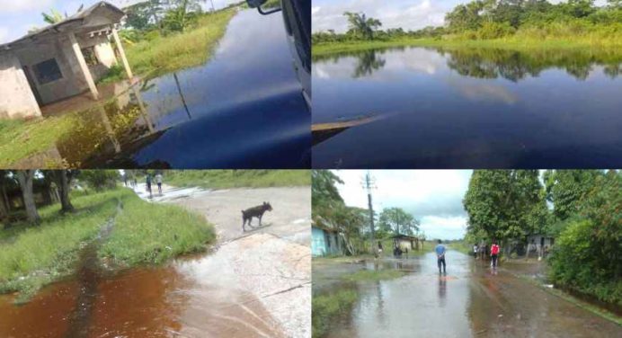 El Rincón de Monagas con 30 viviendas en riesgo tras las fuertes lluvias