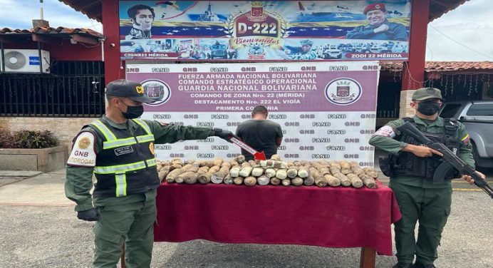 FANB incauta 77 Kg de marihuana de un camión en Mérida