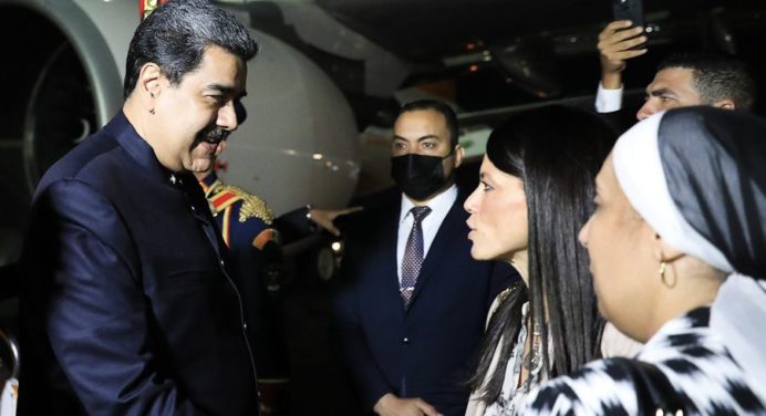 Maduro arribó a la ciudad egipcia de Sharm el-Sheikh para Cumbre climática