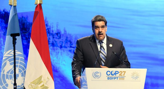 Maduro pidió ante la COP27 frenar la destrucción del Amazonas