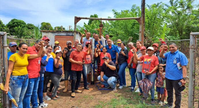 Mil 500 familias de Villa Lara favorecidas con reactivación de pozo de agua en Sotillo