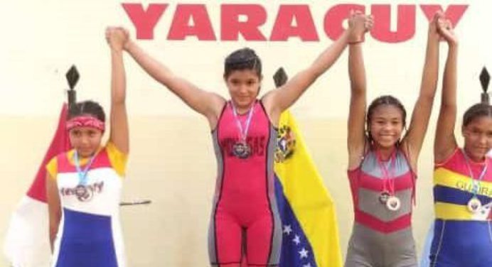Monagas sumó 35 medallas y es campeón absoluto del Nacional de Pesas Sub-13
