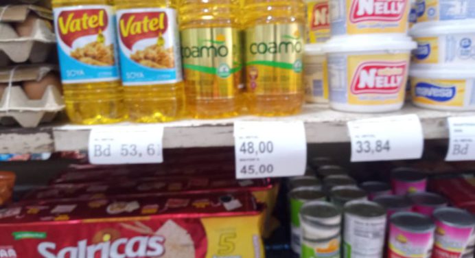 Aceite, leche, arroz y mantequilla, entre los productos más costosos de la semana
