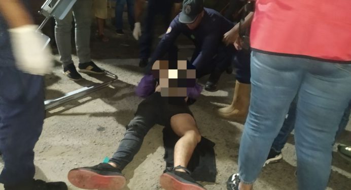 Colisión entre una moto y un vehículo dejó un joven herido en Los Guaritos