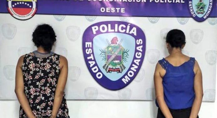 Capturan a dos mujeres en Punta de Mata por presunto hurto en una farmacia