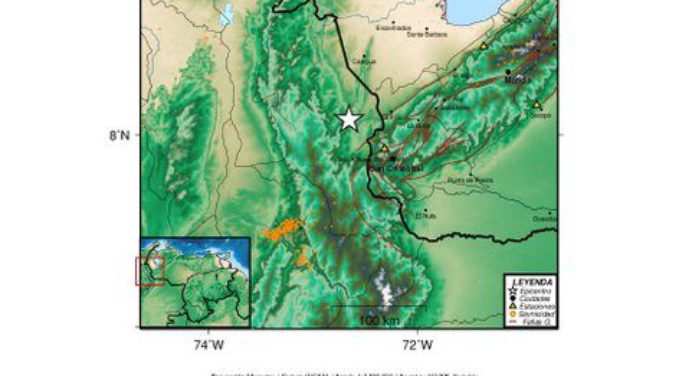 Funvisis: Temblor de 4,7 en el Táchira