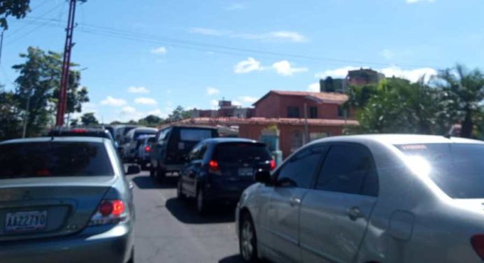 Maturín congestionada desde la plaza Rómulo Gallegos hasta Catedral