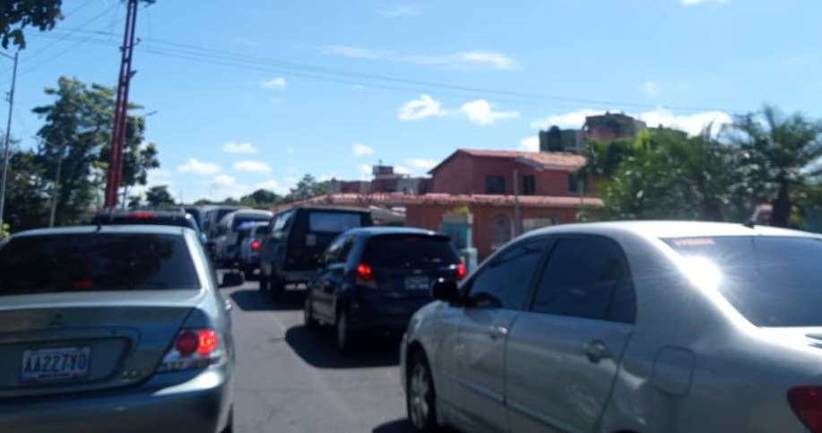Maturín congestionada desde la plaza Rómulo Gallegos hasta Catedral