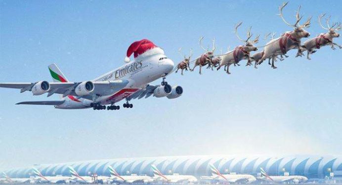 Aerolínea Emirates lanza mensaje de Navidad 2022 que se hace viral en redes (+Video)